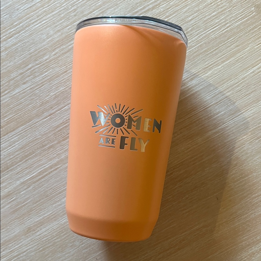 Orange 'Women Are Fly' Insulated Tumbler